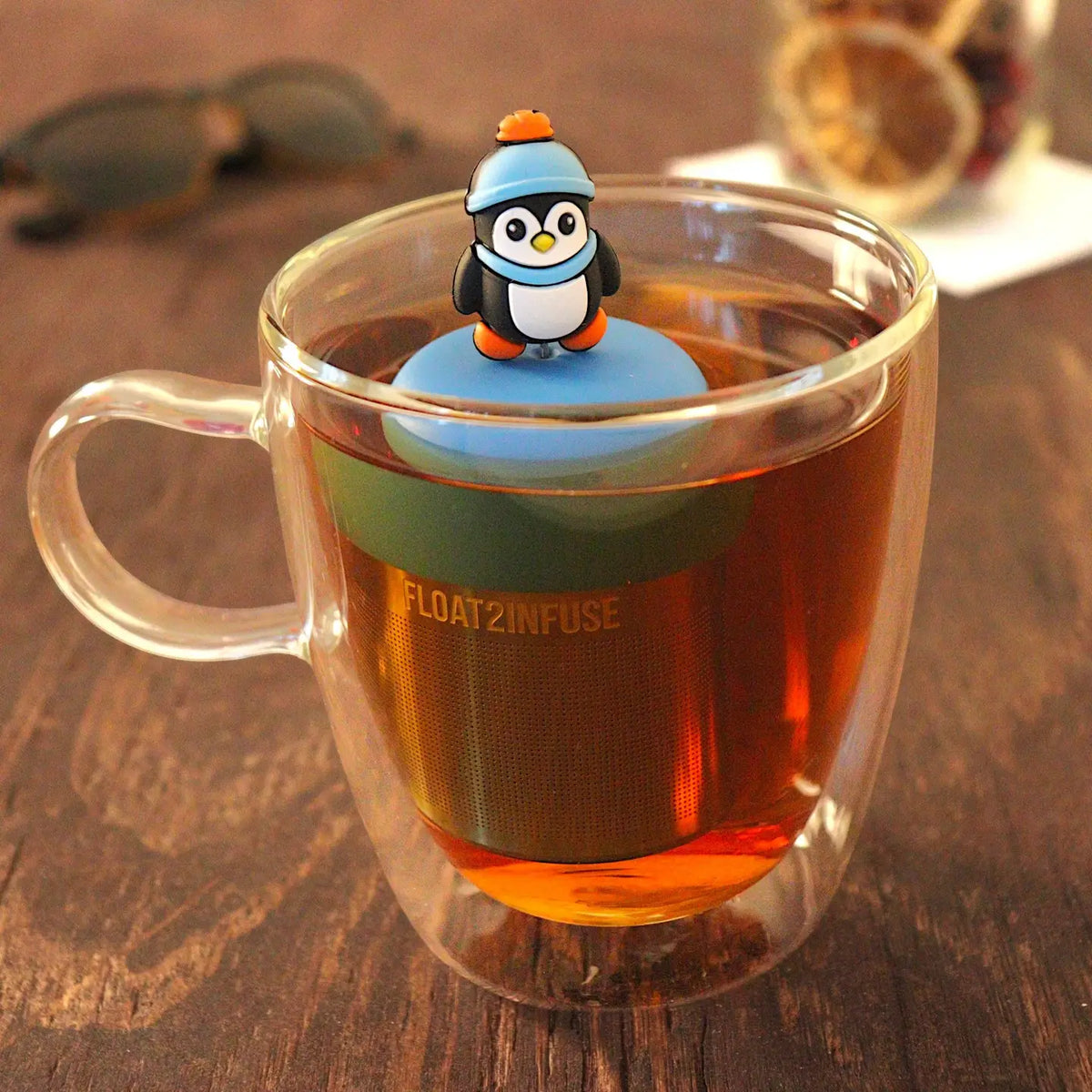 Blue Floating Tea Infuser