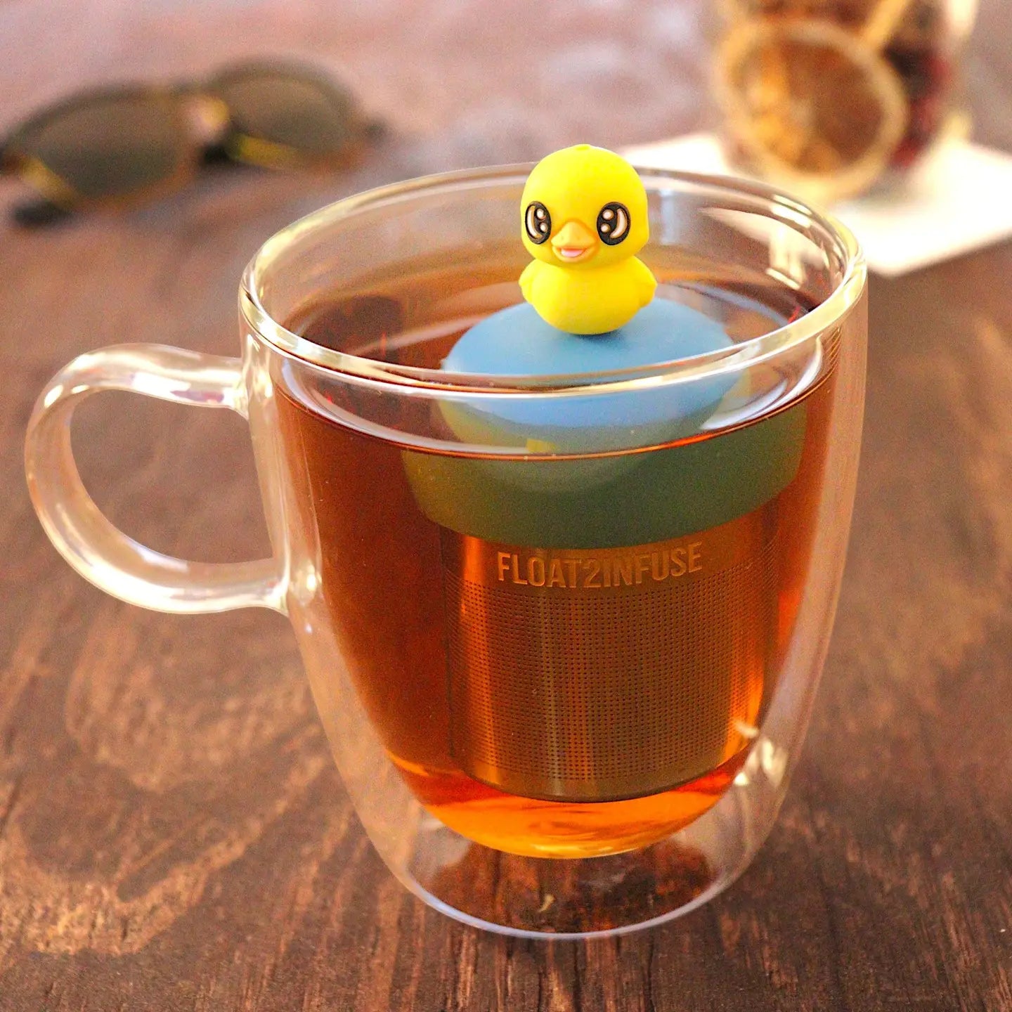 Blue Floating Tea Infuser